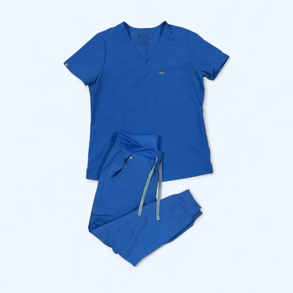 FIGS JOGGER Scrub Set SMALL BLUE - Picture 1 of 14